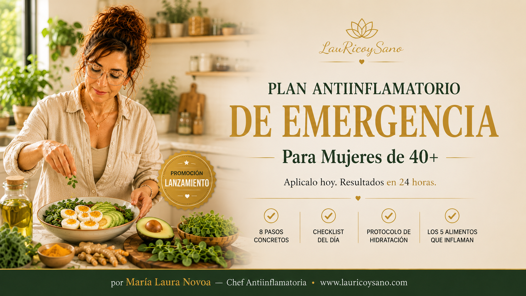 Plan Antiinflamatorio de Emergencia — Aplicalo hoy. Resultados en 24 horas.